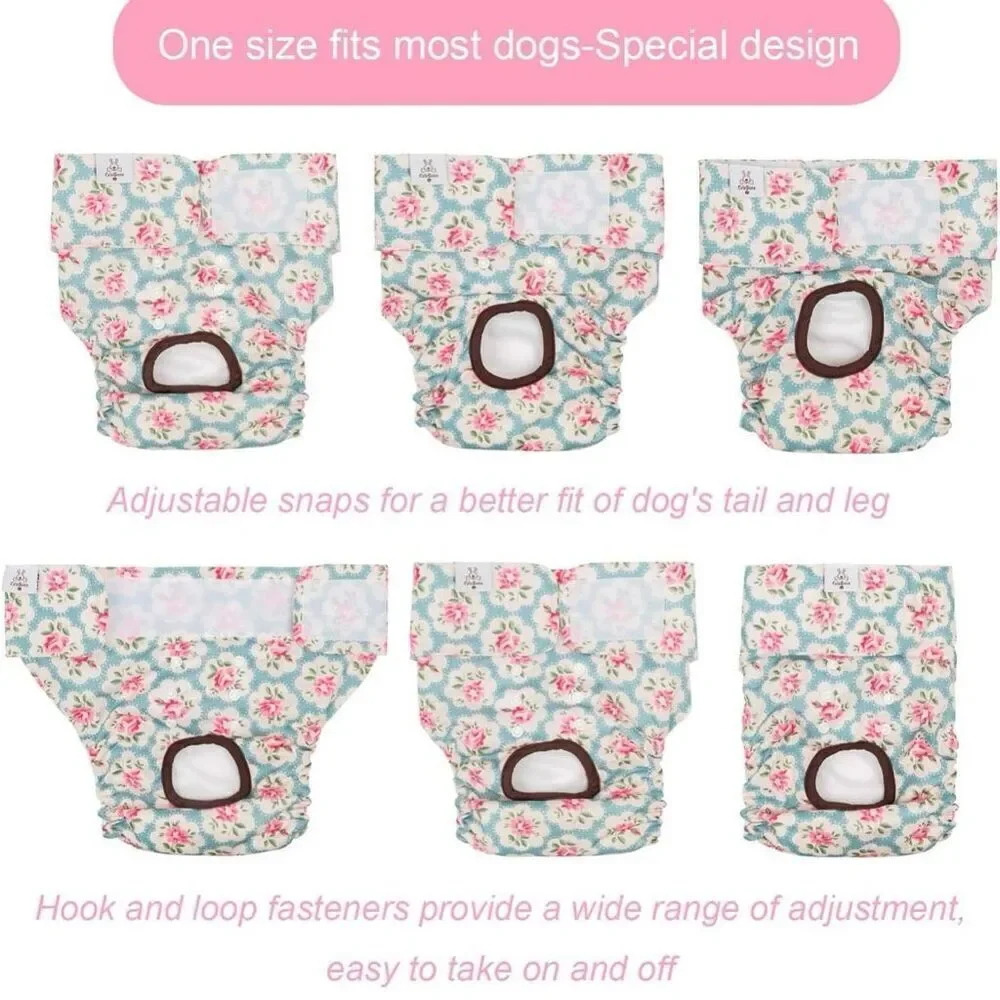 Cutebone Female Dog Wrap Diapers Washable Sz S